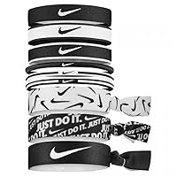 Nike Unisex Adult Mixed Hairbands, Pack of 9, Black/White/Black