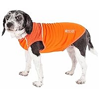 Active 'Aero-Pawlse' Heathered Fitness and Yoga Dog T-Shirt Tank Top - Performance Pet T-Shirt with 4-Way-Stretch and Quick-Dry Technology - Summer Dog Clothes with Added Reflective Safety