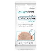 Medicated Callus Removers, Effective Callus Removal Treatment with Salicylic Acid, 8 Medicated Patches and 12 Protective Pads