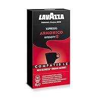 Lavazza Espresso Armonico, 50 g with 10 Nos Nespresso Compatible Coffee Capsules [IN]