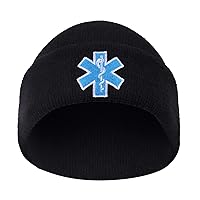 Rothco Star of Life EMT Watch Cap, Black