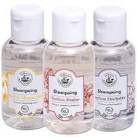 Maison du Savon La de Marseille - French Shampoo - Cleansing for Fresh Hair - 1.69 Fl Oz Travel Size - Set of 3