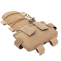 Helmet Battery Pouch Accessory Counterweight Case Balancing Weight Bag for Night Airsoft Universal Khaki Helmet Weight Pack