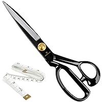 Fabric Scissors Professional 10 inch Heavy Duty Scissors for Leather Sewing shears for Tailoring Industrial Strength High Carbon Steel Tailor Shears Sharp for Home Office Artists Dressmakers
