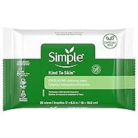 Simple Exfoliating Facial Wipes 25 Count (2 Pack)