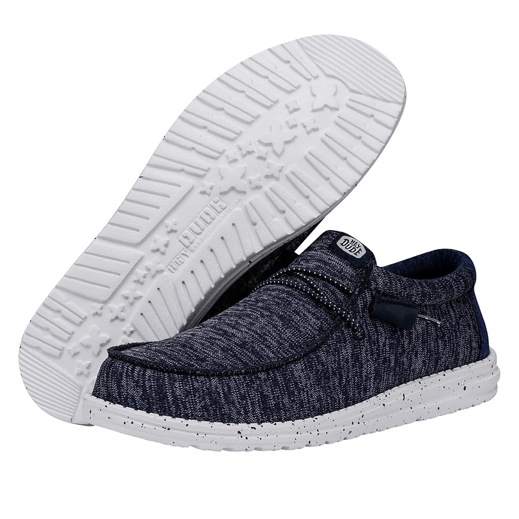 Hey Dude Wally Sport Knit | Men's Loafers | Men's Slip On Shoes | Comfortable & Light Weight