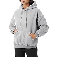 GIVON Women's Oversized Pullover Hoodie Sweatshirt Long Sleeve Drop Shoulder with Pocket