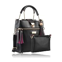 SHEERWORTH® stylish Women's Handbag for girls and women Polyester made, BLACK