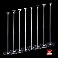 8 set 30'' Balloon Stand Kit for Table Top/Floor，Balloon Sticks Holder for Balloon Banquet for Adults/Kids Party Balloon Centerpieces, (SSEP-177)