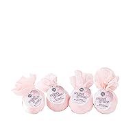 Bridgewater Candle Luxury Foaming Fizzing Pink Scented Bath Bomb 4 Pack-Sweet Grace