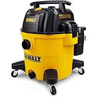 DEWALT DXV10PZ 10 Gallon 5.5 Peak HP Poly Wet Dry Vacuum with Undetachable Blower, Yellow