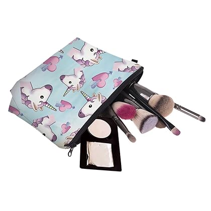 Deanfun Unicorn Makeup Bag, 3pcs/set Super Funny 3D Printing women cosmetic bag Multifuncition Pencil Holder (HZBTZ4)