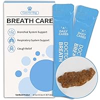 Breath Bronchial Supplements for Dogs - Dog Cough Relief - for Dry, Wet & Barkly Pet Cough (1 Pack)