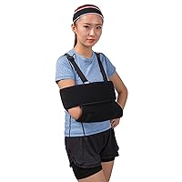 Arm Sling Shoulder Immobilizer, Rotator Cuff, Wrist, Elbow & Forearm Support Brace Strap for Dislocation, Broken & Fractured Arm,S