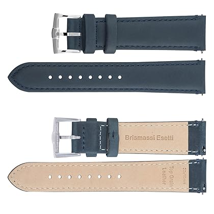 Brismassi Esetti Quick Release Leather Watch Bands 22mm 20mm 19mm 18mm 16mm Top Grain Leather Watch Straps, Classic Replacement Watchband for Watch & Smartwatch