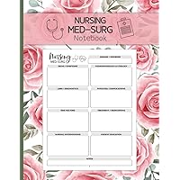 Med Surg Nursing Notebook: Blank Medical Surgical Nursing Template Notebook