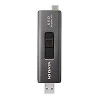 アイ・オー・データ IODATA SSPE-USC1/E Stick SSD, 1TB, USB-A & USB-C, Compact, Portable, iPad, Windows, Mac, PS5, USB 3.2 Gen 2 Compatible, Japanese Manufacturer