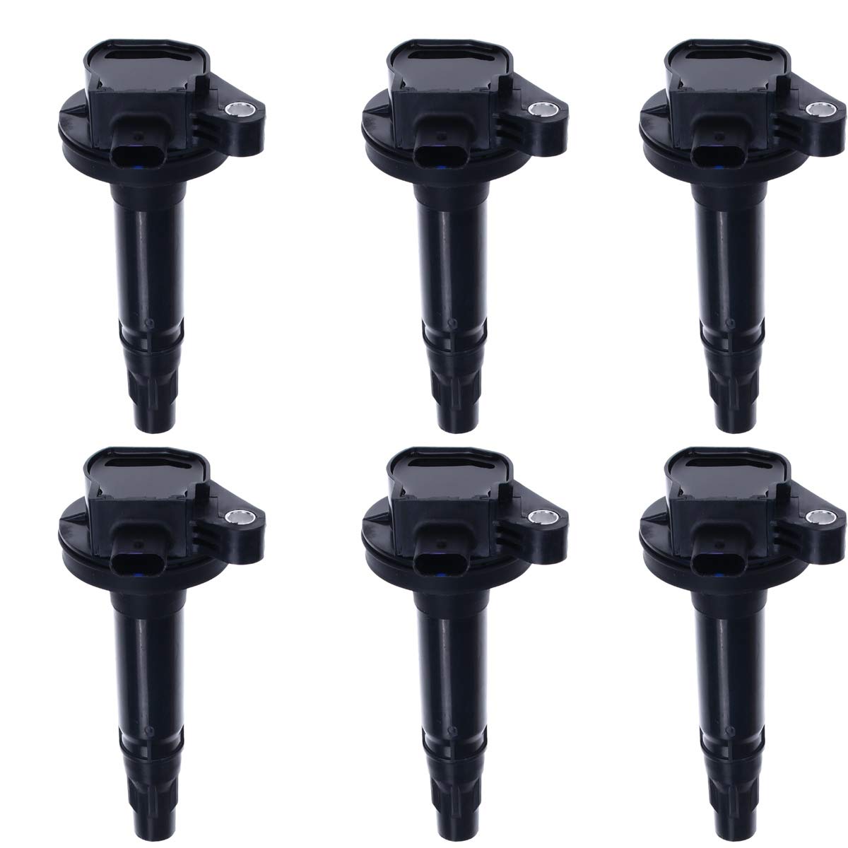 A-Premium Ignition Coil Pack Set of 6 Compatible with Edge 2016-2018 Explorer 2017-2019 F-150 Mustang 2016-2017 Lincoln Continental 2017-2020 MKT M...