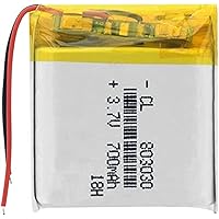 3 7V Lithium Polymer Battery 700mAh Lithium Li-ion Battery Watch MP3 MP4 MP5 Replacement Cell,1piece