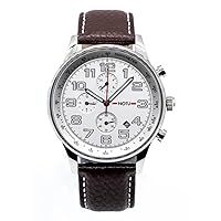 '20 Series Men's Chronograph Silver/Brown Watch
