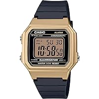 Herren Digital Quarz Uhr mit Resin Armband W-217HM