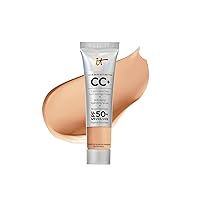 Your Skin But Better CC+ Cream Travel Size - Color Correcting Cream, Full-Coverage Foundation, Hydrating Serum & SPF 50+ Sunscreen - Natural Finish - 0.4 fl oz