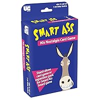 University Games | Smart Ass '90s Tuck Box Card Game, Perfect for Game Night on The Go for 2 or More Players Ages 12 and Up