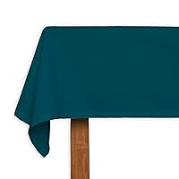 CALICOT Table Cloths 100% Cotton 63 Inch x 63 Inch Square Tablecloth Washable Table Cloth for Kitchen Dining Tabletop, Parties & Camping (Gulf Coast)