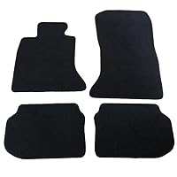 Floor Mat Compatible with BMW F10 5-Series, 2011-2016 Factory Fitment Car Floor Mats Front & Rear Nylon by IKON MOTORSPORTS, 2012 2013 2014 2015
