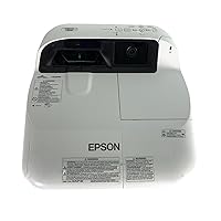 Epson 585Wi 3LCD Projector Ultra Short Throw Interactive 3300 ANSI HDMI, bundle Remote Control Power Cable HDMI Cable