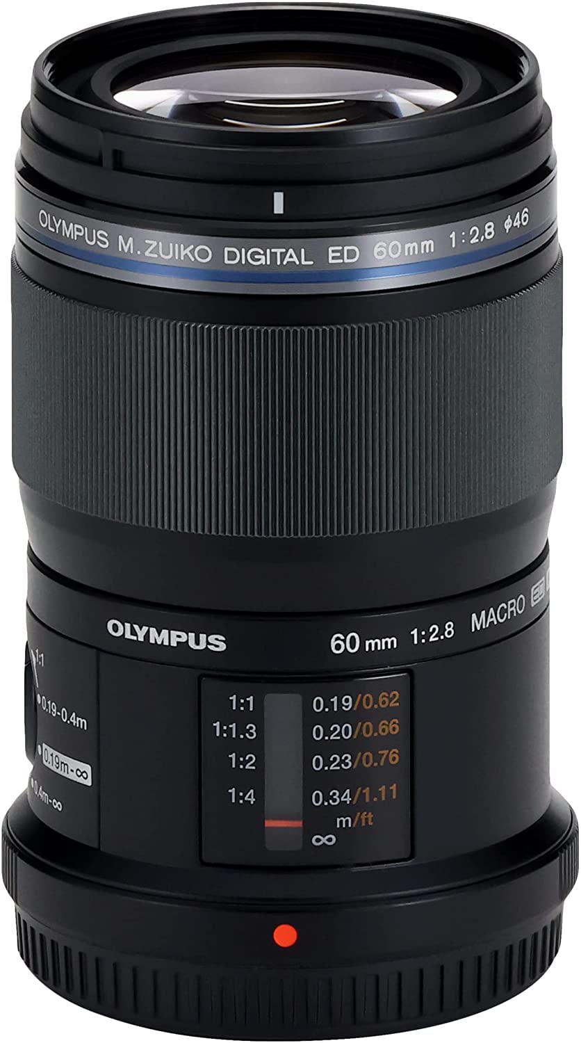 OM SYSTEM OLYMPUS M.Zuiko Digital ED 60mm F2.8 Macro For Micro Four Thirds System Camera, Weather Sealed Design, Focus Limit Switch Bright