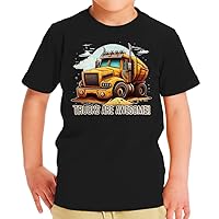 Trucks are Awesome Toddler T-Shirt - Print Kids' T-Shirt - Art Tee Shirt for Toddler