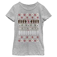 STAR WARS Kids Christmas Ugly Sweater Style Girls T-Shirt