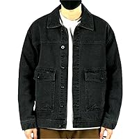Jeans Coat For Menspring Autumn Denim Jackets Man Cargo Big Size Denim Jacket