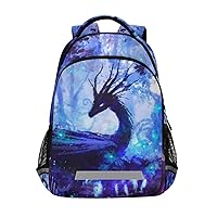 ALAZA Dragon in Forest Backpack Purse for Women Men Personalized Laptop Notebook Tablet School Bag Stylish Casual Daypack, 13 14 15.6 inch