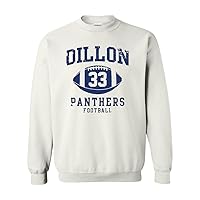 Dillon 33 Football Retro Sports DT Novelty Crewneck Sweatshirt