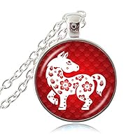 The Chinese Zodiac Pendant Necklace, Good Luck Charm Accessories, Animal Jewelry, Year of the Pig, Rat, Ox, Tiger, Rabbit, Dragon Choker, Birthday Gifts