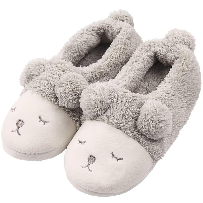 Cvistpieo Women's Fuzzy House Shoes with Memory Foam Ladies Slippers Indoor  &Outdoor Anti-Skid Rubber Sole - Yahoo Shopping
