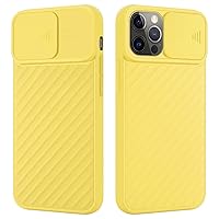 Cover Compatible with Apple iPhone 13 PRO MAX in Matt Yellow - Protective Cover Made of Flexible TPU Silicone and with Camera Protection - Ultra Slim Soft Back Cover case