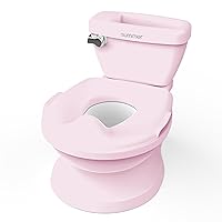 Summer Infant by Ingenuity My Size Potty Pro in Pink, Infant Potty Training Toilet, Lifelike Flushing Sound, for Ages 18 Months, Up to 50 Pounds