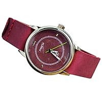 Raketa Copernic Mens Wrist Vintage Watch Rare Men Wrist Copernic Watch (Red Strap)