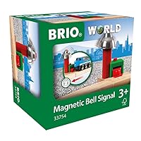 BRIO World - 33754 Magnetic Bell Signal | Accessory for Toy Train Sets for Kids Ages 3 and Up, Green