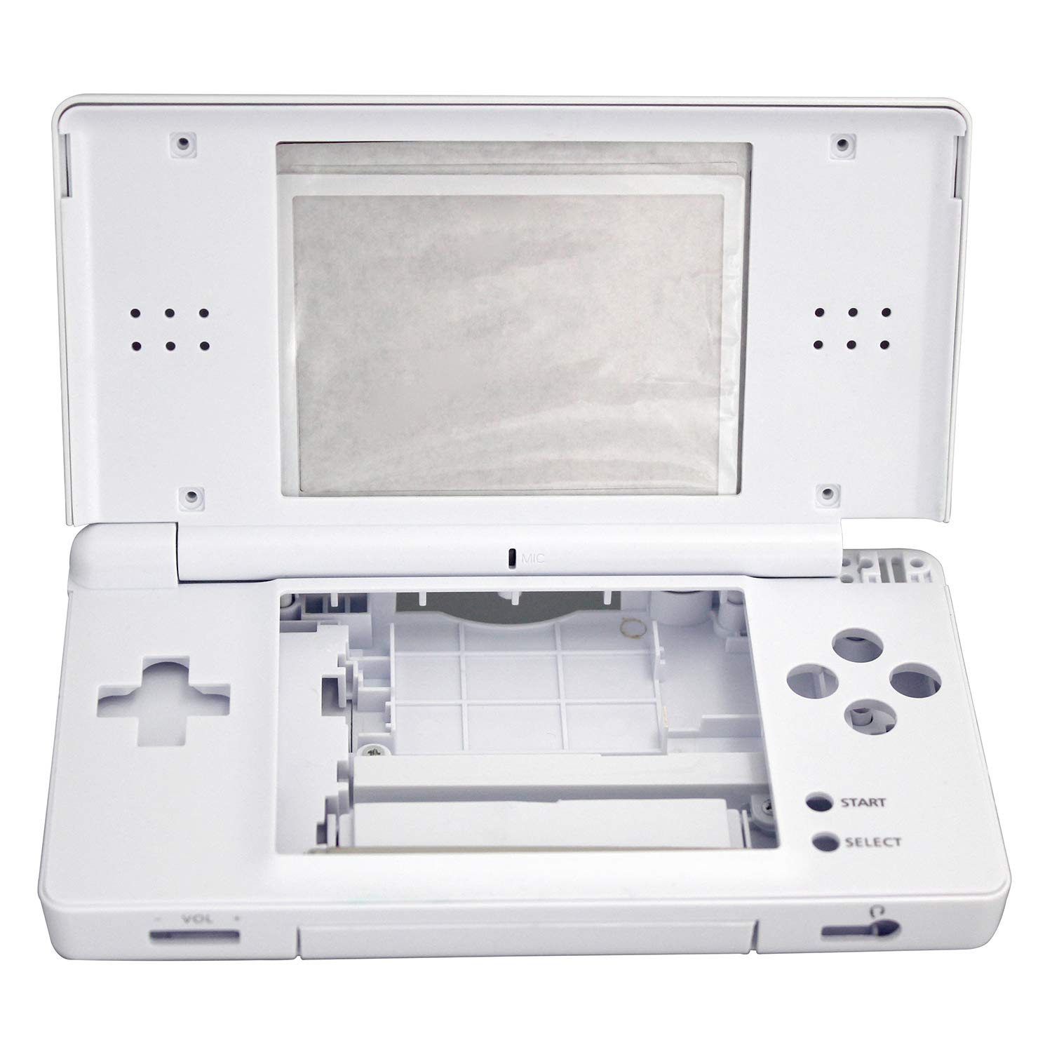 OSTENT Full Repair Parts Replacement Housing Shell Case Kit for Nintendo DS Lite NDSL Color White