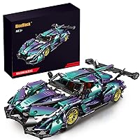 RiceBlock Champion Racing Car, Toy Model Building Kit, Car Model Gifts for Children, Boys, and Adults Collection, 1268 Pieces