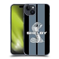 Head Case Designs Officially Licensed Shelby Gray Car Graphics Hard Back Case Compatible with Apple iPhone 15 Plus