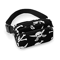 Pirate Pattern Fashion Crossbody Fanny Pack Waterproof Waist Bag Belt Bag for Men Women