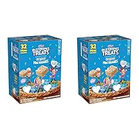 Crispy Mini Marshmallow Squares, Easter Snacks, Cereal Bars, Original with Colorful Sprinkles, 12.4oz Box (32 Bars) (Pack of 2)