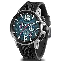aquastar Carrera Mens Analog Japanese Automatic Watch with Silicone Bracelet D85530.03