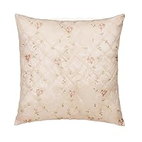 Rose Pillow Emb Overly Face, Pink Gingham Back