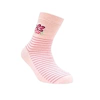 Conte Kids Tip-Top Cotton Soft Antislip Breathable Multicolor All-Season Girls Socks Size 16 (Fits Shoe 8,5-10)